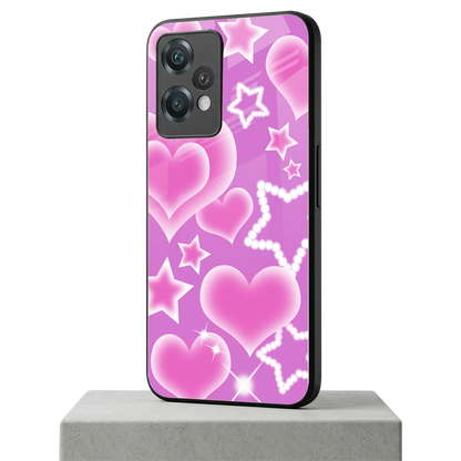 Pink Celestia oneplus nord ce 2 lite mobile cover | shockproof glass phone case