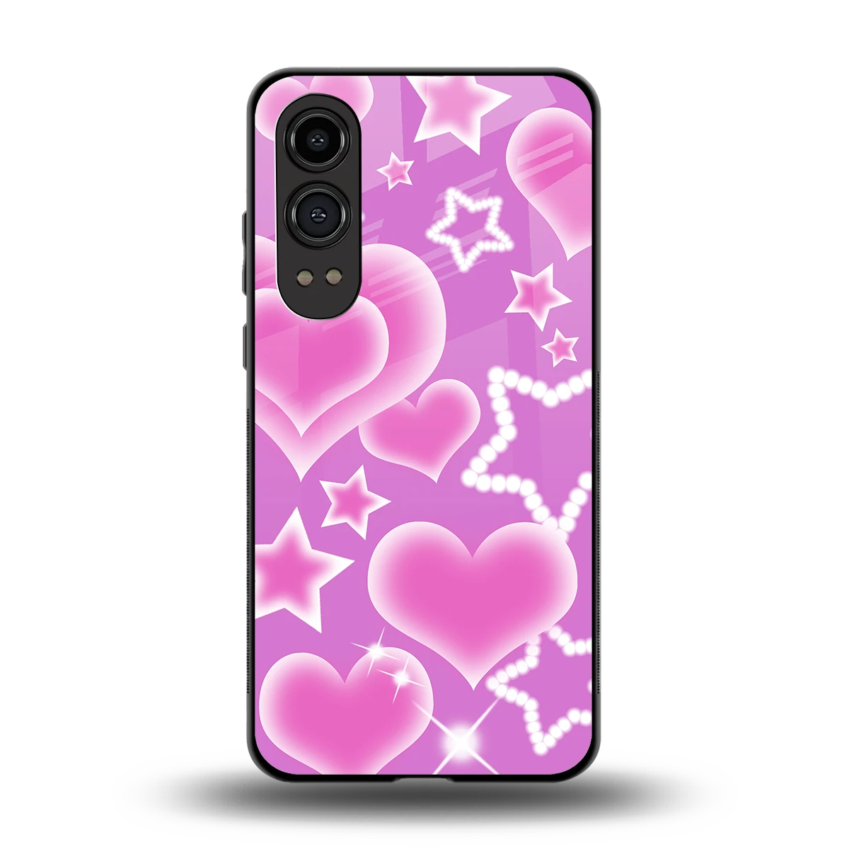 Pink Celestia back phone cover | glass case for oneplus nord ce 4 lite