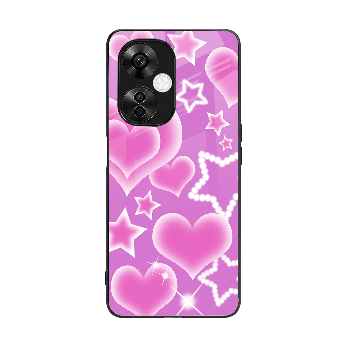 Pink Celestia back phone cover | glass case for oneplus nord ce 3 lite