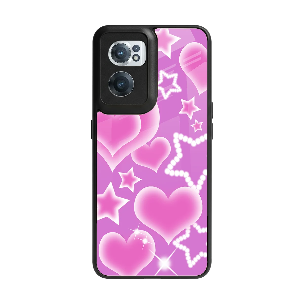 Pink Celestia back phone cover | glass case for oneplus nord ce 2