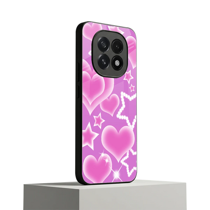 Pink Celestia oppo f29 5g mobile cover | shockproof glass phone case