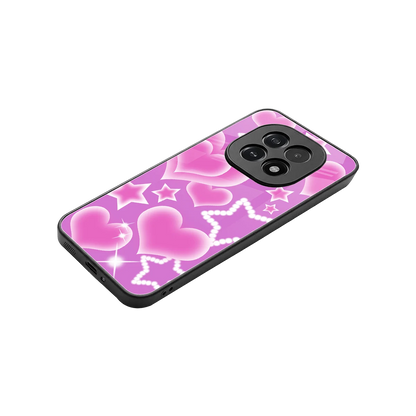 Pink Celestia stylish phone case for oppo f29 5g | glossy glass and slim fit