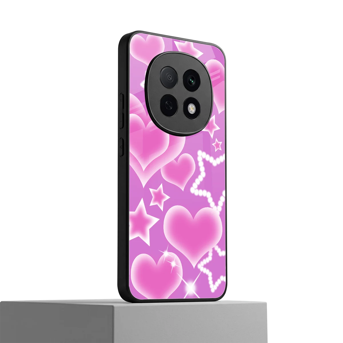 Pink Celestia oppo f29 pro 5g mobile cover | shockproof glass phone case