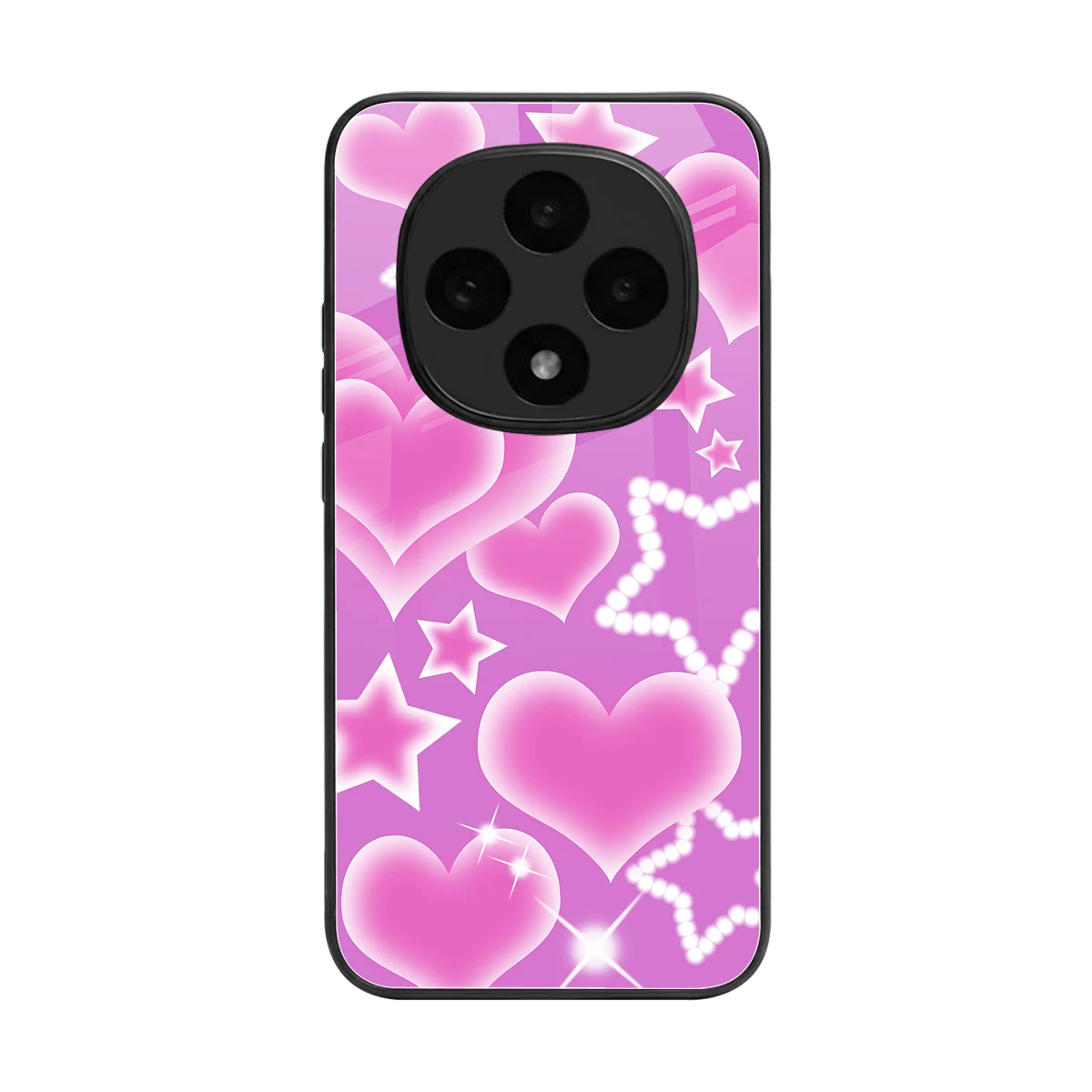 Pink Celestia back phone cover | glass case for oppo f31 pro 5g