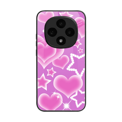 Pink Celestia back phone cover | glass case for oppo f31 pro 5g