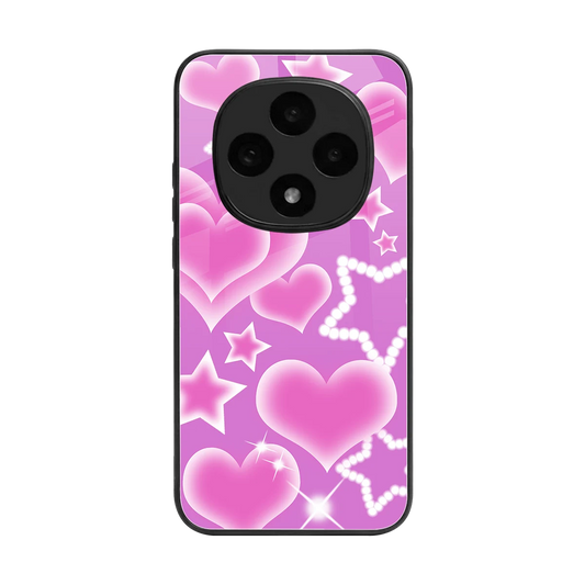 Pink Celestia back phone cover | glass case for oppo f31 pro 5g