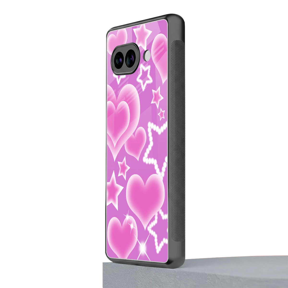 Pink Celestia google pixel 10a mobile cover | shockproof glass phone case