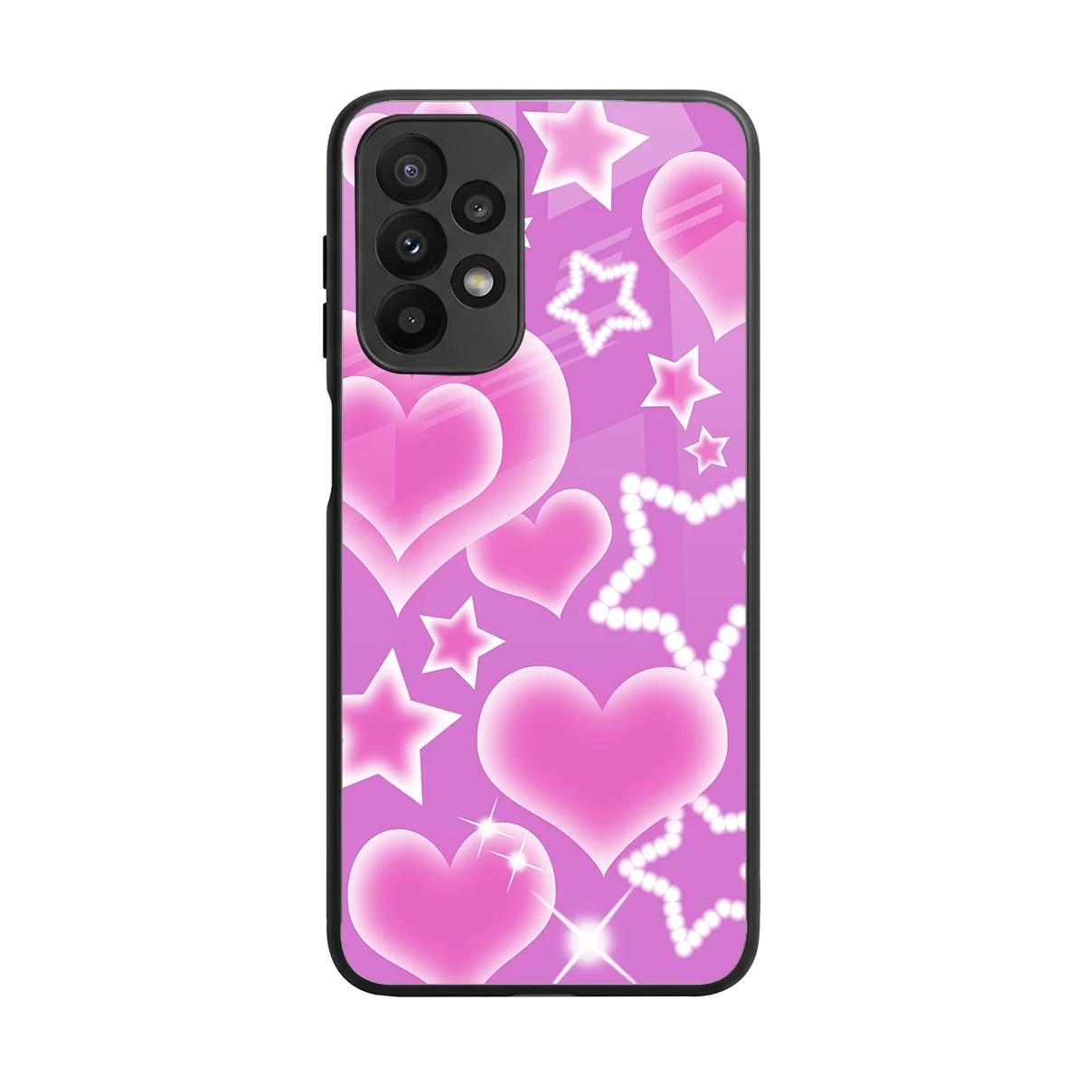 Pink Celestia back phone cover | glass case for samsung galaxy a23