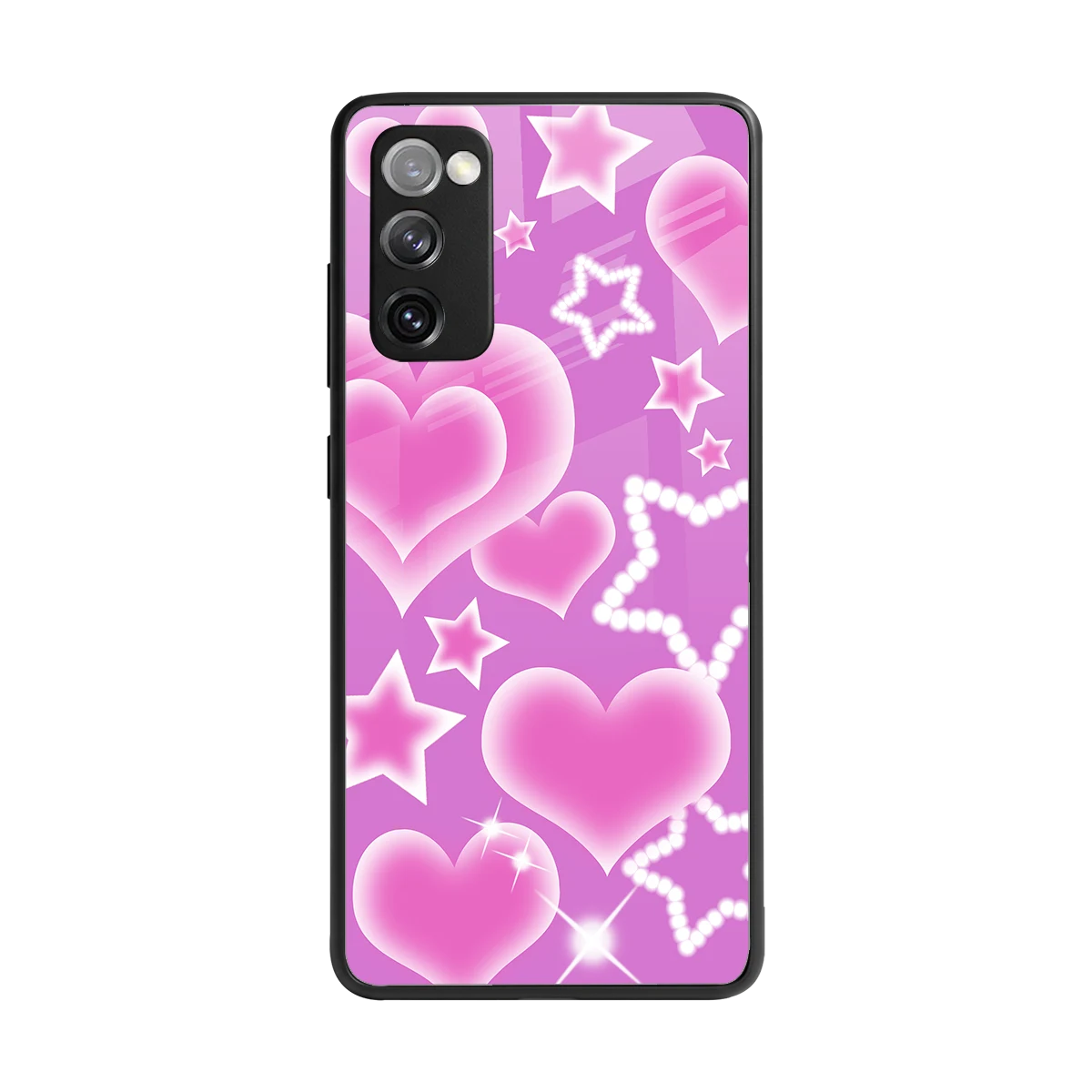 Pink Celestia back phone cover | glass case for samsung galaxy s20 fe