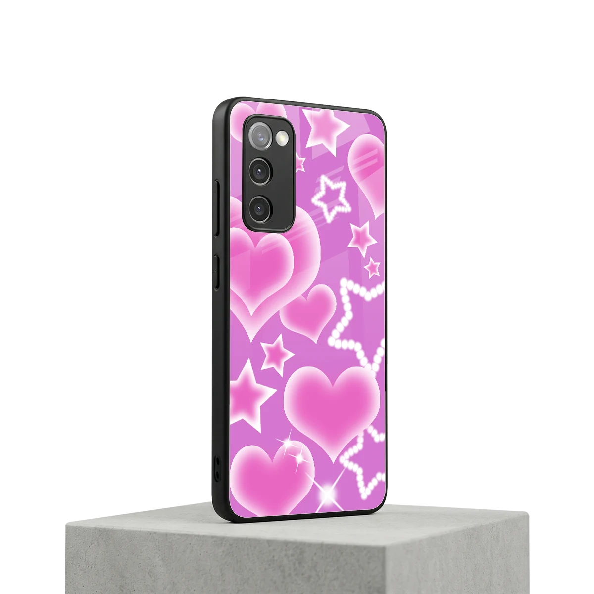 Pink Celestia samsung galaxy s20 fe mobile cover | shockproof glass phone case