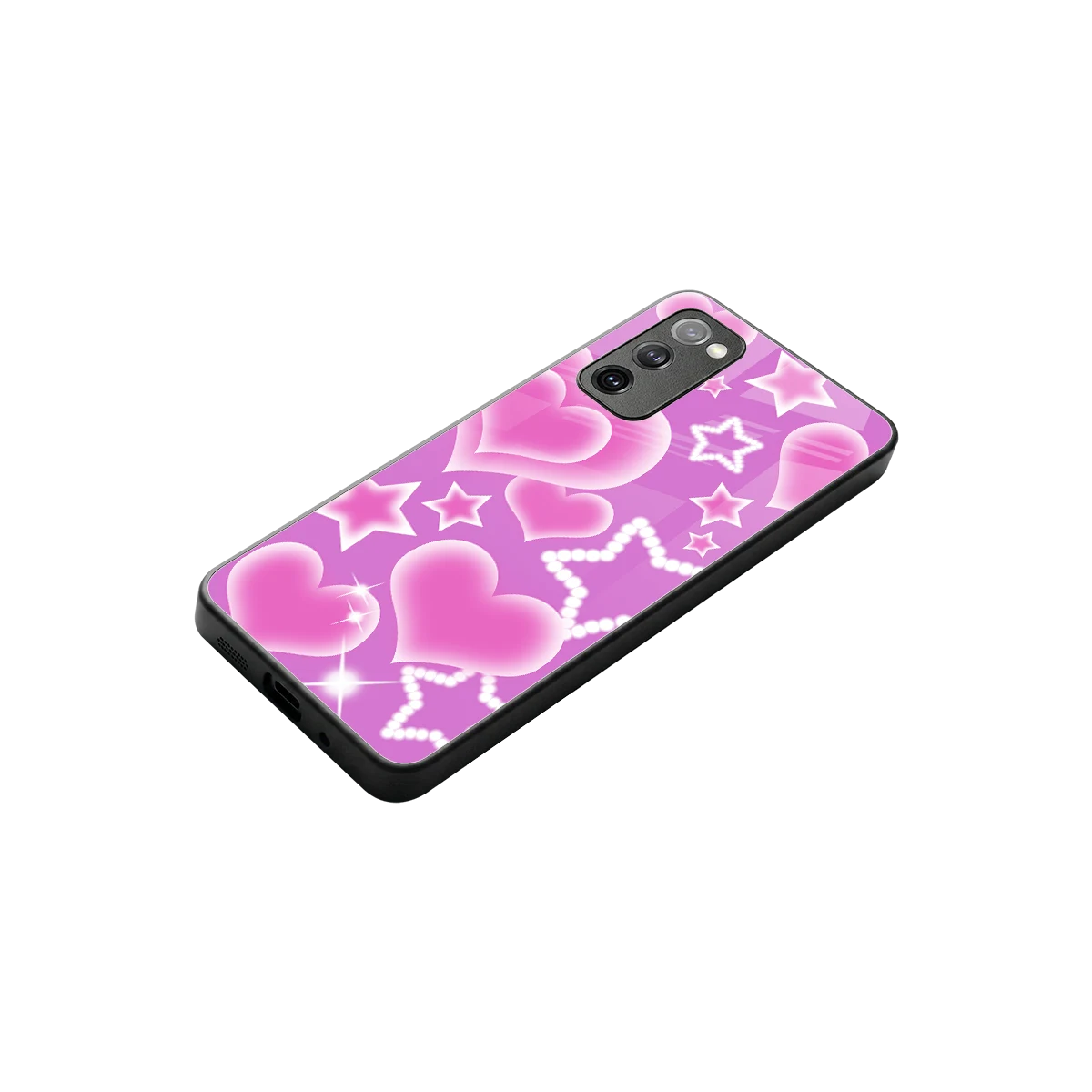 Pink Celestia stylish phone case for samsung galaxy s20 fe | glossy glass and slim fit