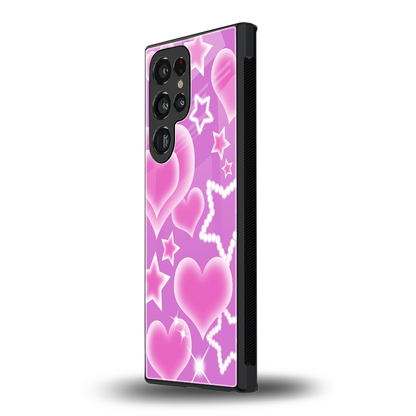 Pink Celestia samsung galaxy s24 ultra mobile cover | shockproof glass phone case