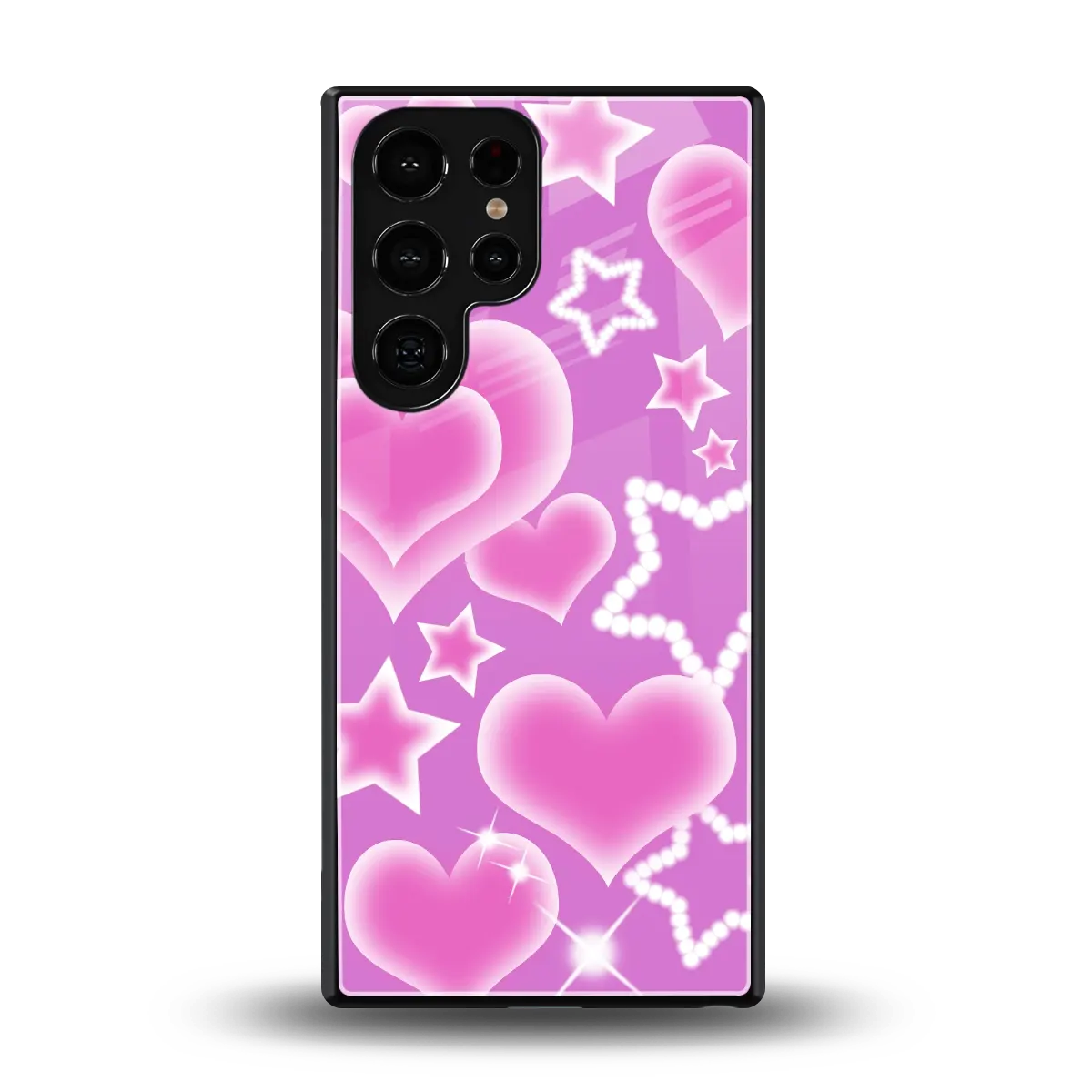 Pink Celestia back phone cover | glass case for samsung galaxy s26 ultra