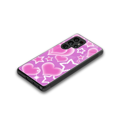 Pink Celestia stylish phone case for samsung galaxy s26 ultra | glossy glass and slim fit