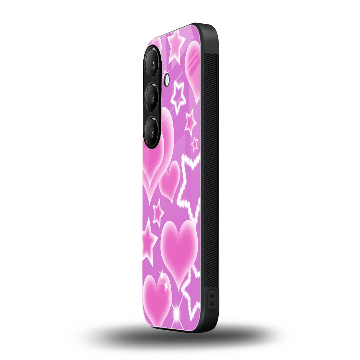 Pink Celestia samsung galaxy s24 mobile cover | shockproof glass phone case