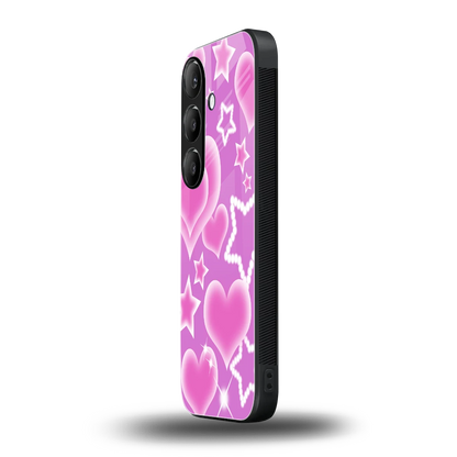 Pink Celestia samsung galaxy s24 mobile cover | shockproof glass phone case
