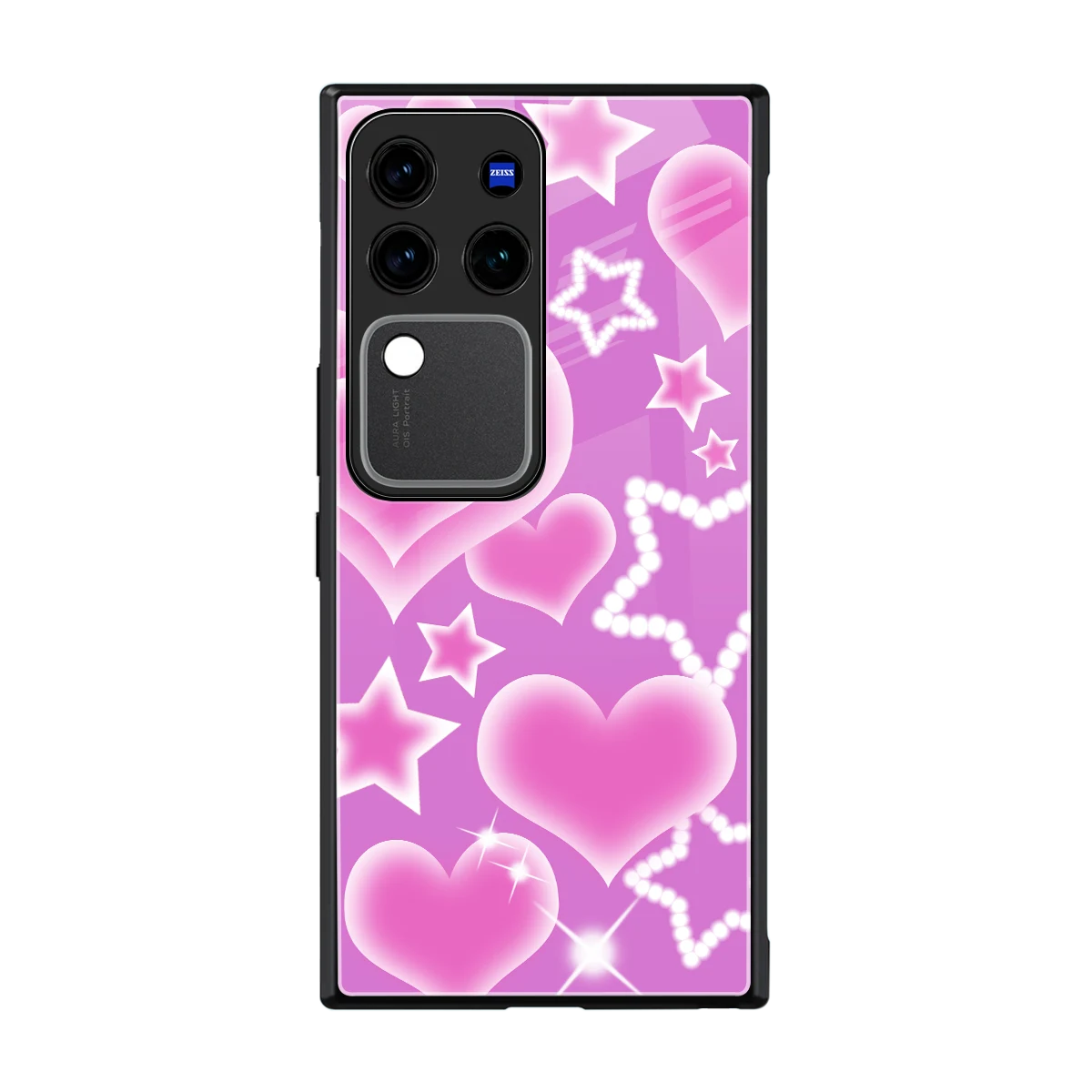 Pink Celestia back phone cover | glass case forvivo v30 pro