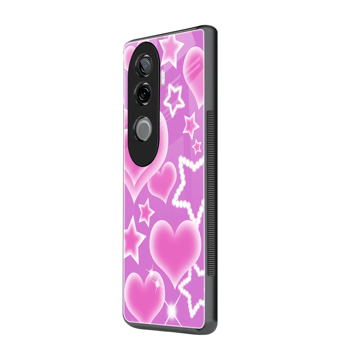 Pink Celestia vivo v40e mobile cover | shockproof glass phone case