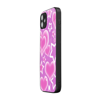 Pink Celestia iphone 12 mobile cover | shockproof glass phone case