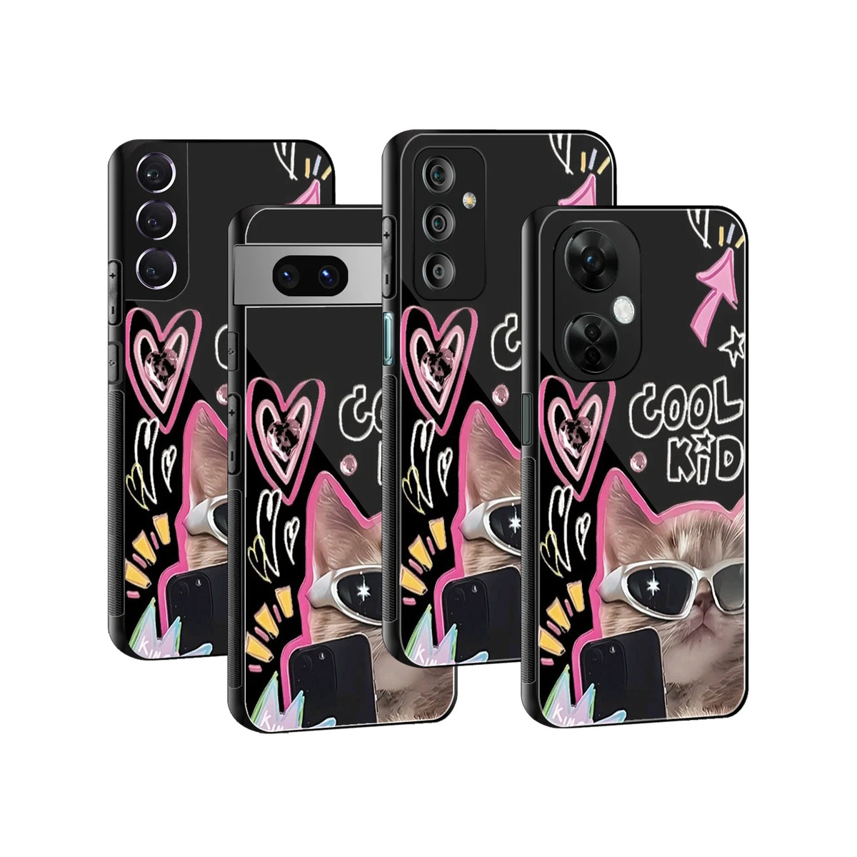Stylish Glass Back Case for All Smartphones iPhone, Samsung, OnePlus, Pixel, Redmi, Oppo, Vivo, Motorola