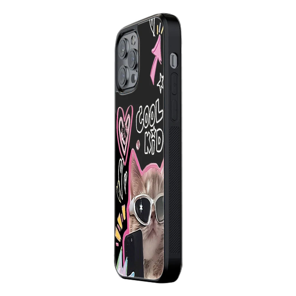 Trendy Glass Back Mobile Case for iPhone, Samsung, Redmi, OnePlus, Google Pixel, Motorola