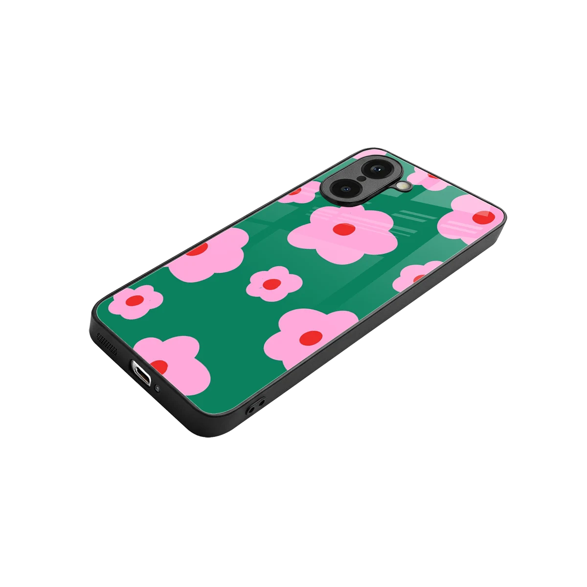 Pink Petal Parade stylish phone case for oneplus nord ce5 5g | glossy glass and slim fit