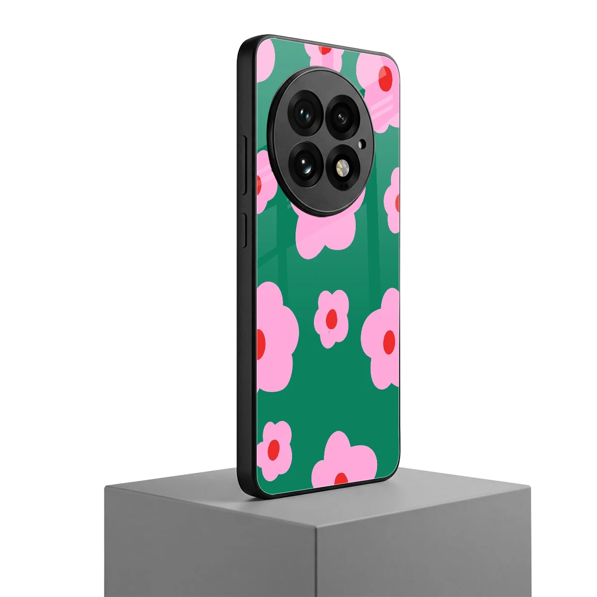 Pink Petal Parade oneplus 13 mobile cover | shockproof glass phone case