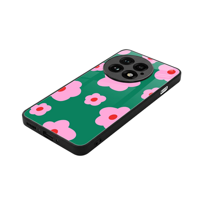 Pink Petal Parade stylish phone case for oneplus 13 | glossy glass and slim fit