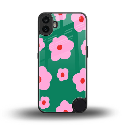 Pink Petal Parade back phone cover | glass case for cmf nothing phone 1