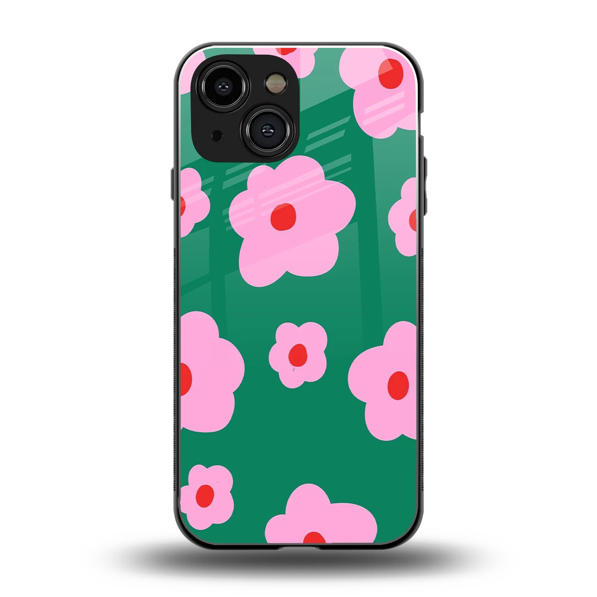 Pink Petal Parade back phone cover | glass case for iphone 13 mini