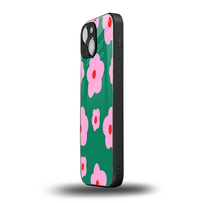 Pink Petal Parade iphone 13 mini mobile cover | shockproof glass phone case