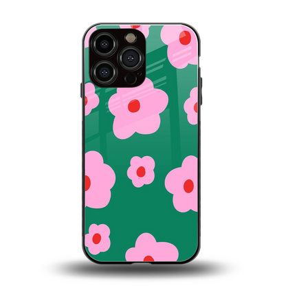 Pink Petal Parade back phone cover | glass case for iphone 14 pro max