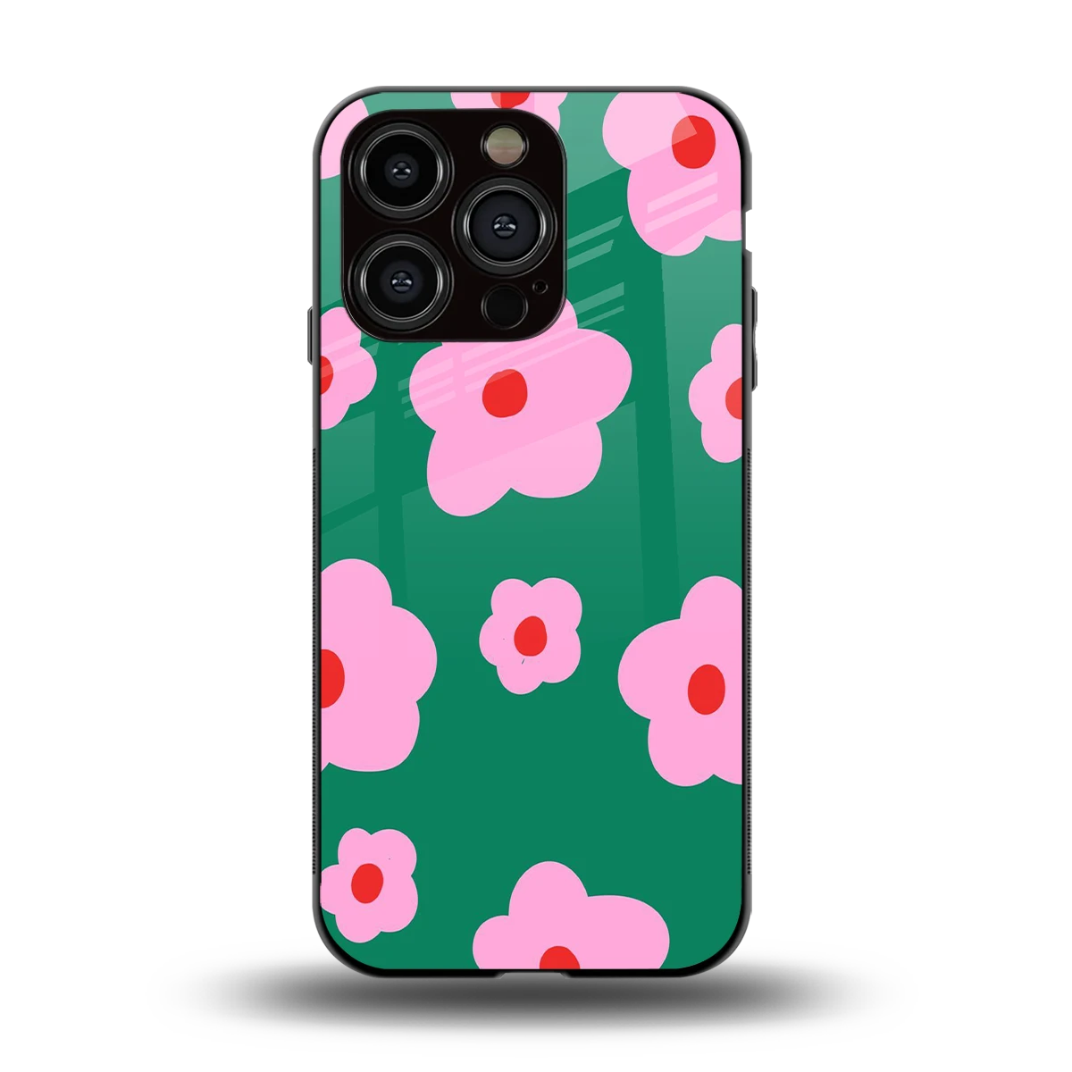 Pink Petal Parade back phone cover | glass case for iphone 13 pro