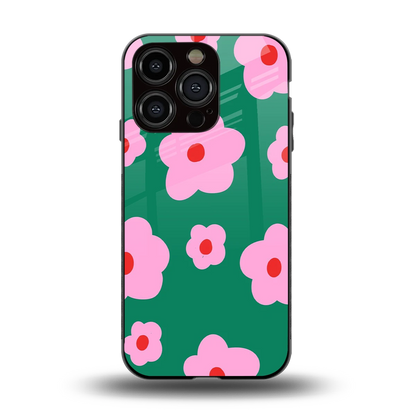 Pink Petal Parade back phone cover | glass case for iphone 13 pro