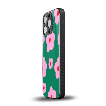 Pink Petal Parade iphone 13 pro mobile cover | shockproof glass phone case