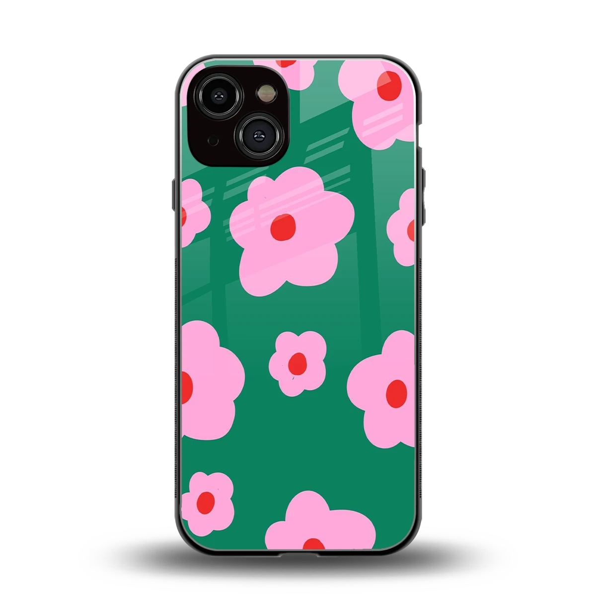 Pink Petal Parade back phone cover | glass case for iphone 14