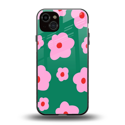 Pink Petal Parade back phone cover | glass case for iphone 15 plus