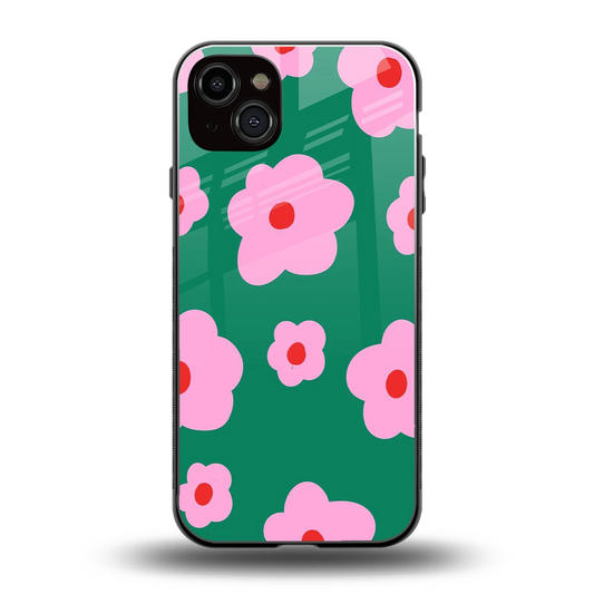Pink Petal Parade back phone cover | glass case for iphone 14 plus