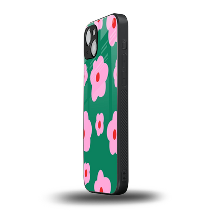 Pink Petal Parade iphone 14 plus mobile cover | shockproof glass phone case