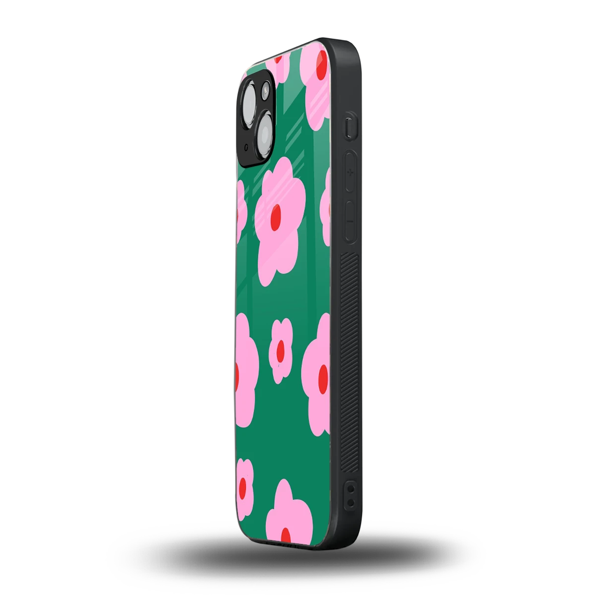 Pink Petal Parade iphone 15 mobile cover | shockproof glass phone case