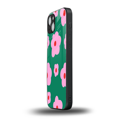 Pink Petal Parade iphone 15 mobile cover | shockproof glass phone case