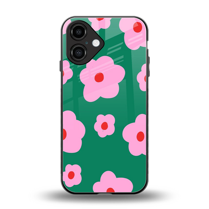 Pink Petal Parade back phone cover | glass case for iphone 16