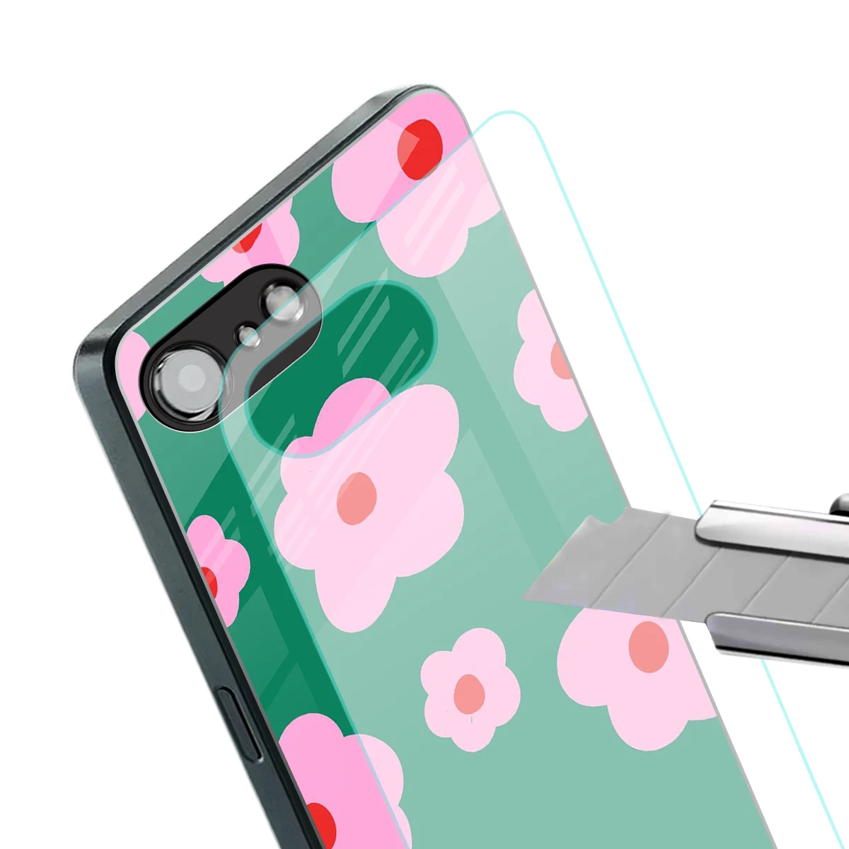 Pink Petal Parade stylish phone case for iphone 16e | glossy glass and slim fit