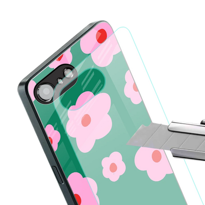 Pink Petal Parade stylish phone case for iphone 16e | glossy glass and slim fit