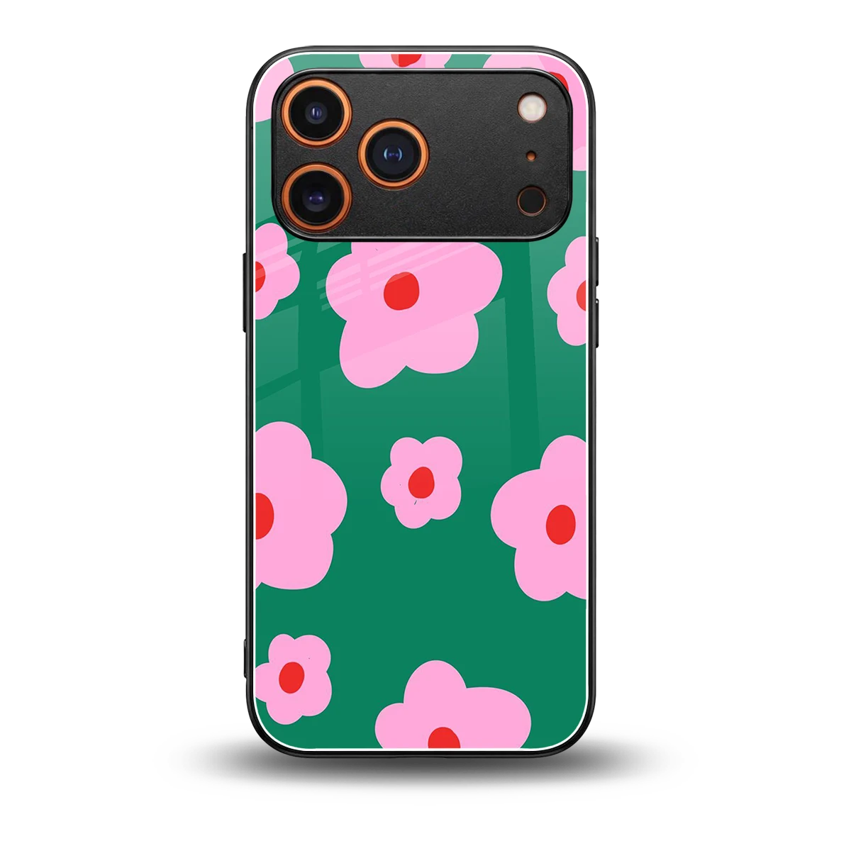 Pink Petal Parade back phone cover | glass case for iphone 17 pro
