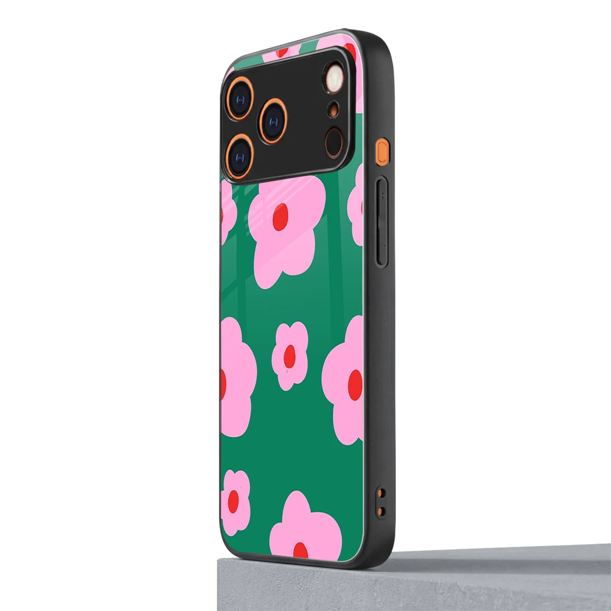 Pink Petal Parade iphone 17 pro mobile cover | shockproof glass phone case