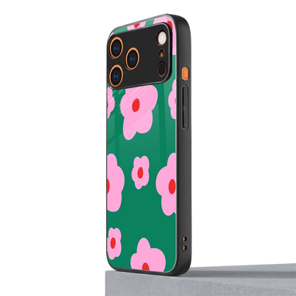 Pink Petal Parade iphone 17 pro mobile cover | shockproof glass phone case