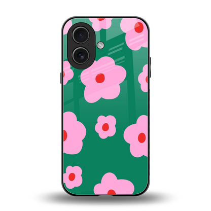 Pink Petal Parade back phone cover | glass case for iphone 17