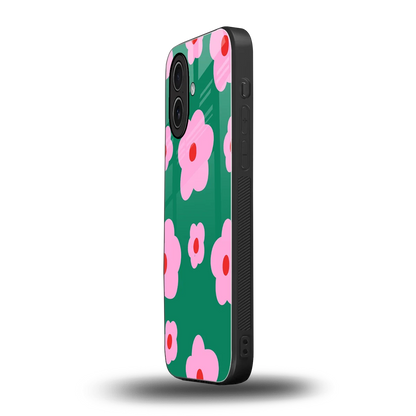 Pink Petal Parade iphone 17 mobile cover | shockproof glass phone case