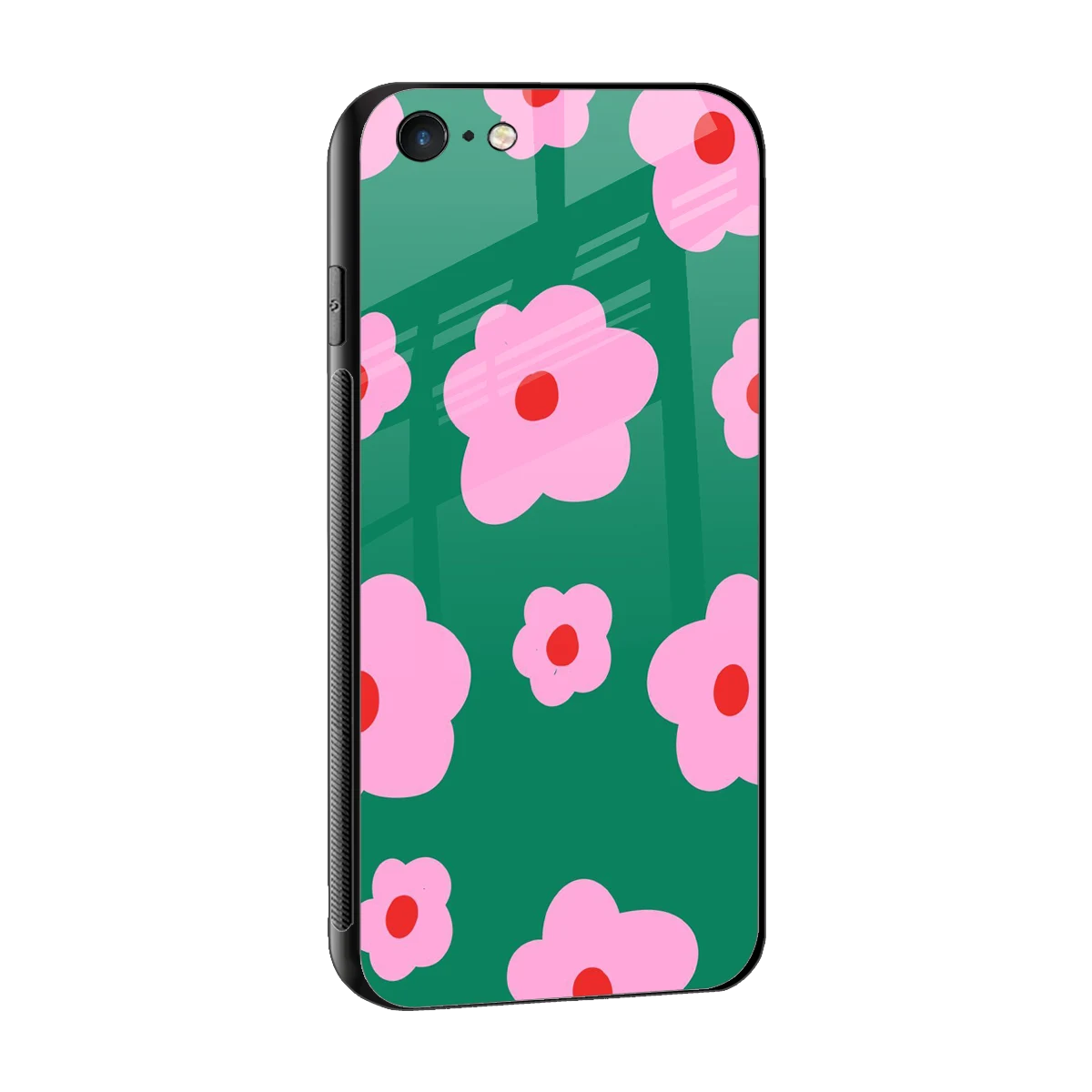 Pink Petal Parade sleek iphone 6 cover with tempered glass back and TPU edges